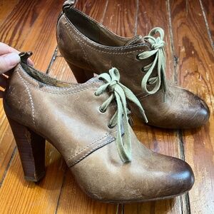 Frye Miranda Lace-up Leather Booties